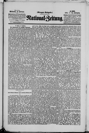 Nationalzeitung vom 13.02.1901