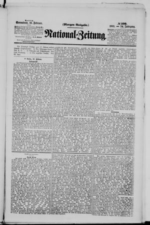 Nationalzeitung vom 16.02.1901