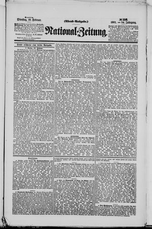Nationalzeitung vom 19.02.1901