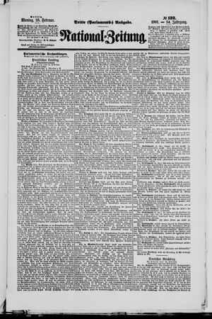 Nationalzeitung vom 25.02.1901