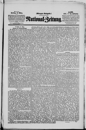 Nationalzeitung vom 15.03.1901