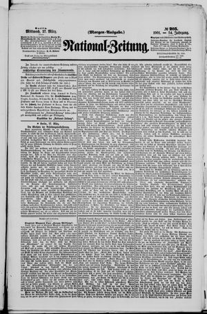 Nationalzeitung vom 27.03.1901
