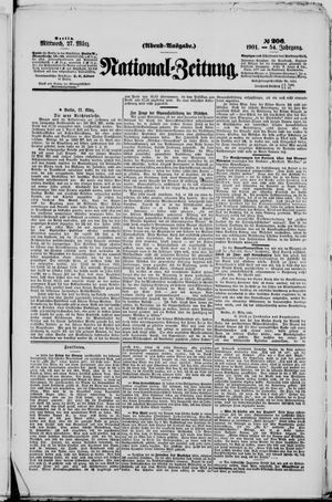 Nationalzeitung vom 27.03.1901