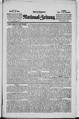 Nationalzeitung vom 29.03.1901