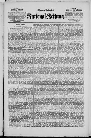 Nationalzeitung vom 02.04.1901