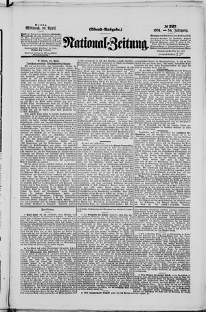 Nationalzeitung vom 10.04.1901