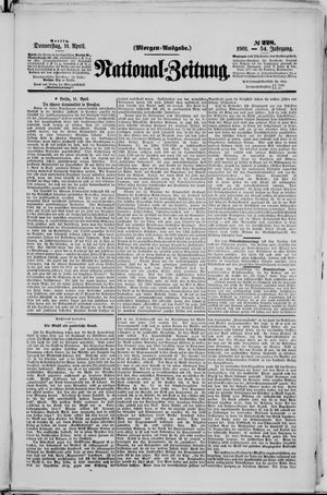Nationalzeitung vom 11.04.1901