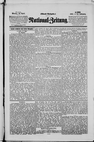 National-Zeitung vom 22.04.1901