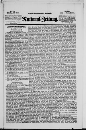 Nationalzeitung vom 23.04.1901