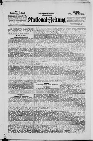 Nationalzeitung vom 27.04.1901