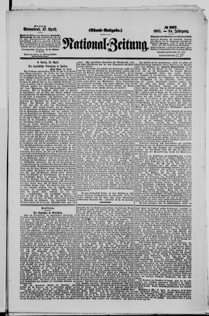 Nationalzeitung vom 27.04.1901