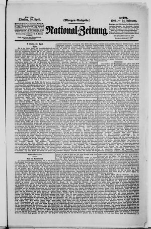 National-Zeitung vom 30.04.1901