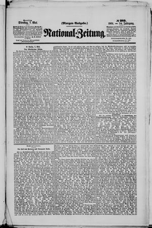 Nationalzeitung vom 07.05.1901