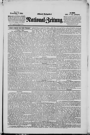 Nationalzeitung vom 09.05.1901