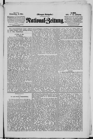 Nationalzeitung vom 16.05.1901