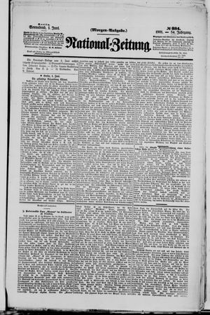 Nationalzeitung vom 01.06.1901
