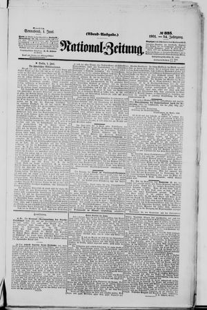 Nationalzeitung vom 01.06.1901