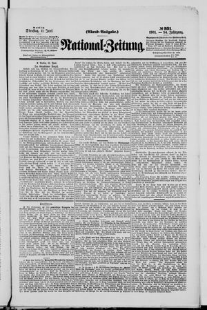 Nationalzeitung vom 11.06.1901