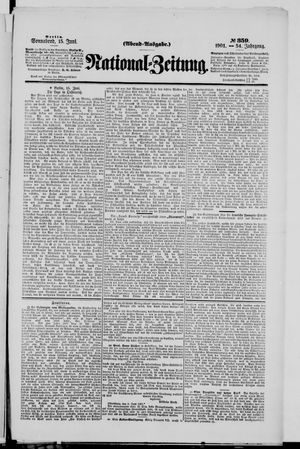 Nationalzeitung vom 15.06.1901