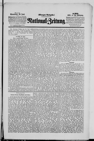 Nationalzeitung vom 29.06.1901