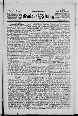 Nationalzeitung vom 29.06.1901