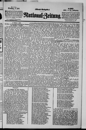 Nationalzeitung vom 02.07.1901