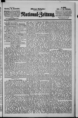 National-Zeitung vom 22.09.1901