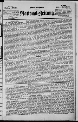National-Zeitung on Oct 1, 1901