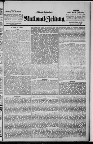 Nationalzeitung vom 28.10.1901