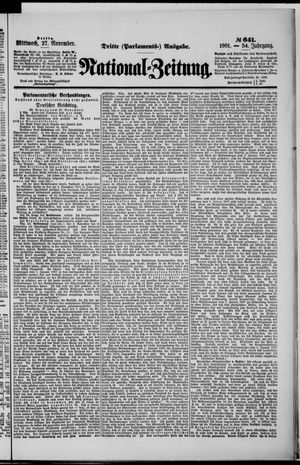 National-Zeitung vom 27.11.1901