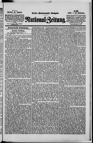 Nationalzeitung vom 10.01.1902