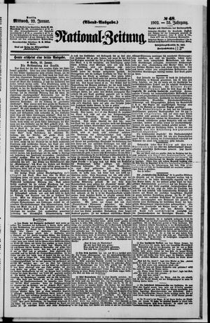 Nationalzeitung vom 22.01.1902