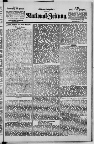 Nationalzeitung vom 23.01.1902