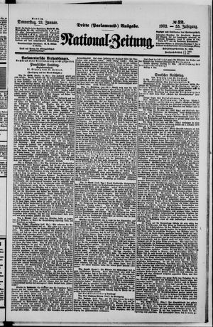 Nationalzeitung vom 23.01.1902
