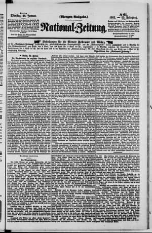 Nationalzeitung vom 28.01.1902