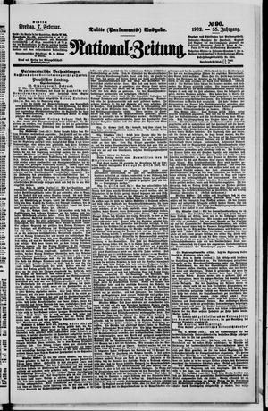 Nationalzeitung vom 07.02.1902
