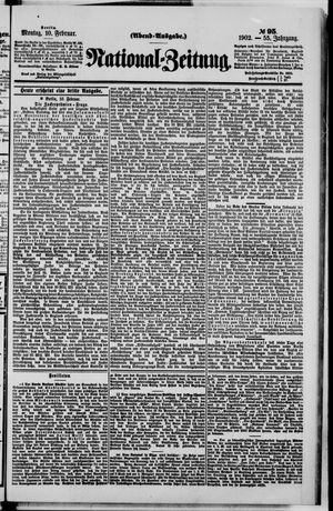 Nationalzeitung vom 10.02.1902