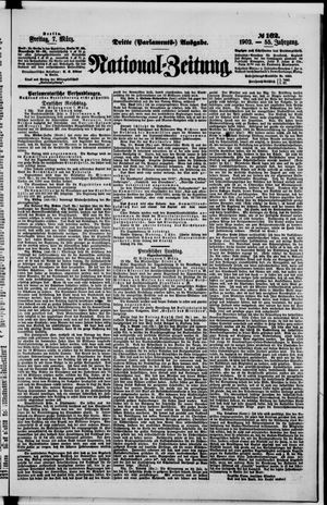 Nationalzeitung vom 07.03.1902