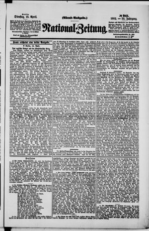 Nationalzeitung vom 15.04.1902