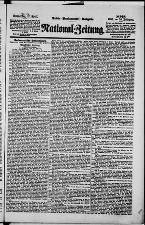 Nationalzeitung vom 17.04.1902