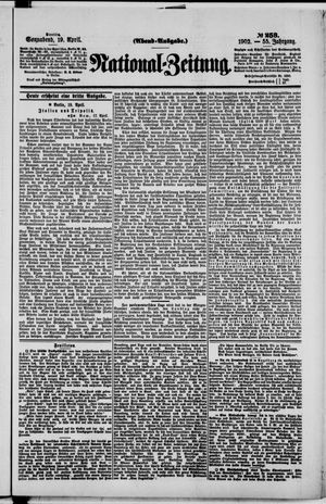 Nationalzeitung vom 19.04.1902