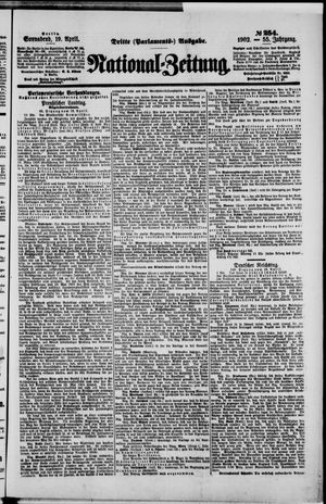 Nationalzeitung vom 19.04.1902