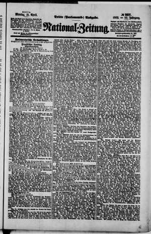Nationalzeitung vom 21.04.1902