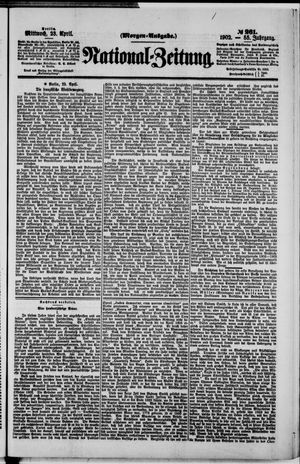 Nationalzeitung vom 23.04.1902