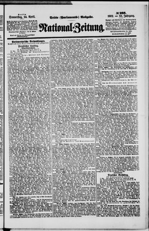Nationalzeitung vom 24.04.1902