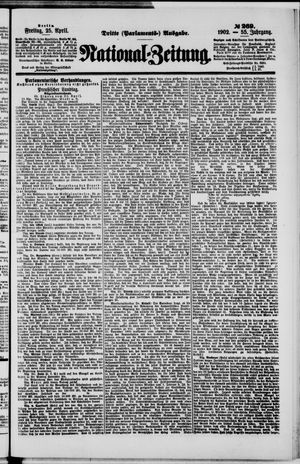 National-Zeitung vom 25.04.1902
