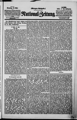 Nationalzeitung vom 18.05.1902