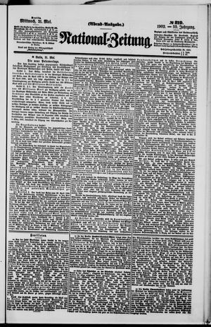 Nationalzeitung vom 21.05.1902