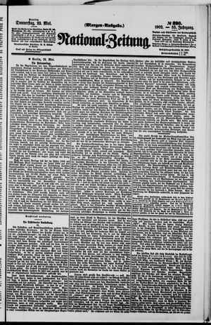 Nationalzeitung vom 22.05.1902