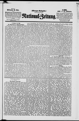 Nationalzeitung vom 28.05.1902